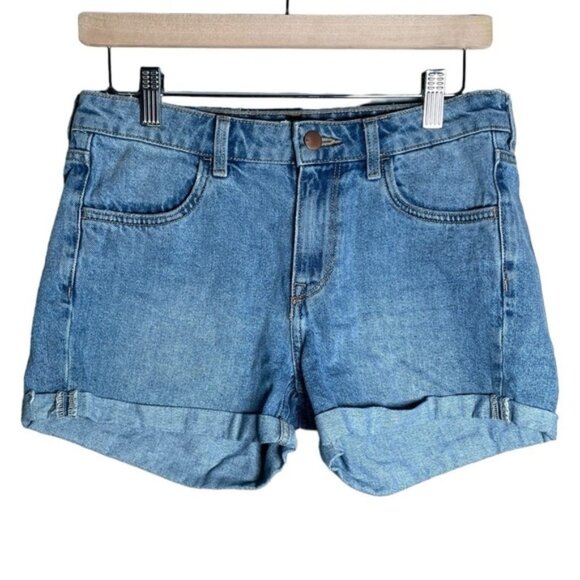 H&M Denim Shorts 6 Medium Summer Jean Short Mom Jeans Pant Bottom Beach Vacation - Picture 7 of 9